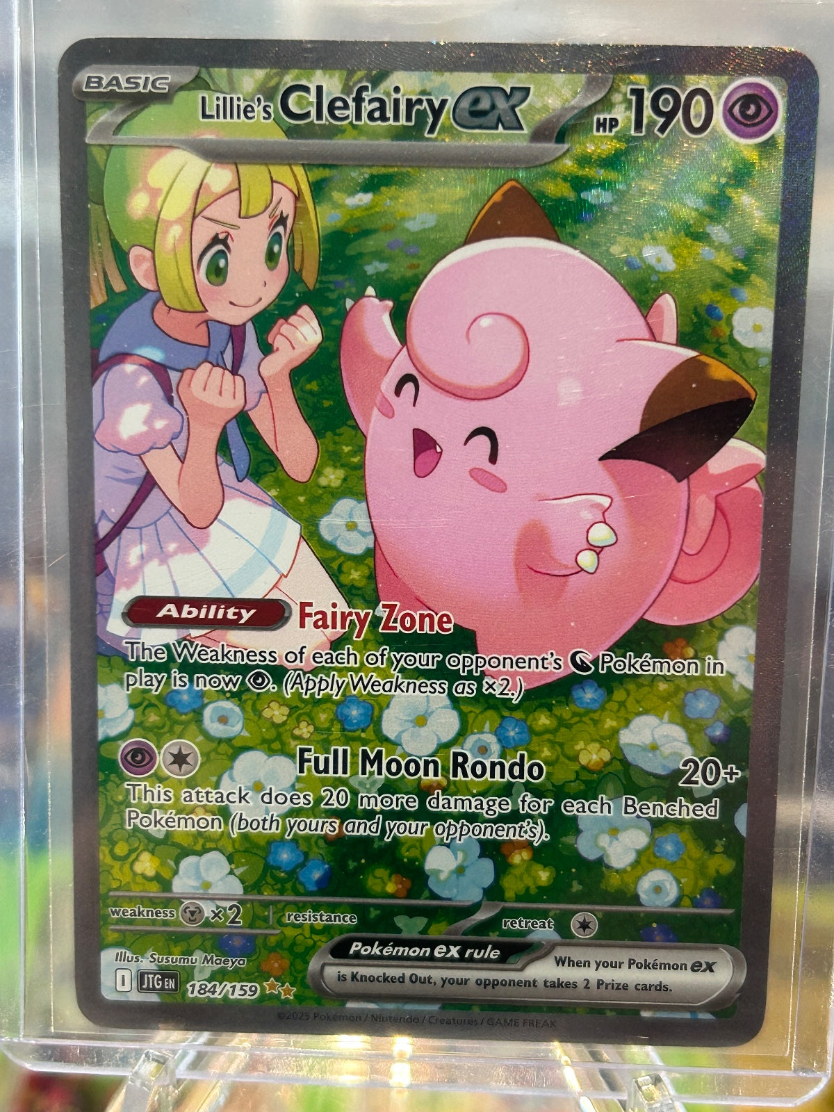 Lillie's Clefairy ex Special Illustration Rare SV09: Journey Together 184/159 NM