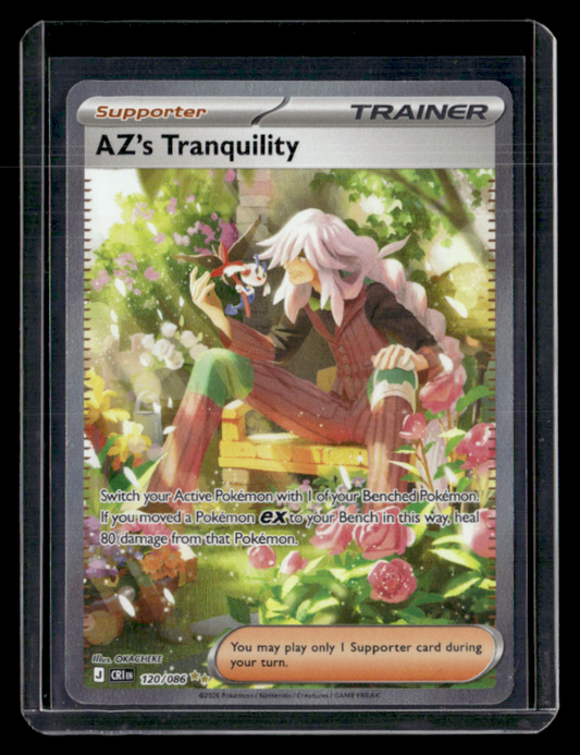 AZ's Tranquility Holo Special Illustration Rare ME04: Chaos Rising 120/086 NM