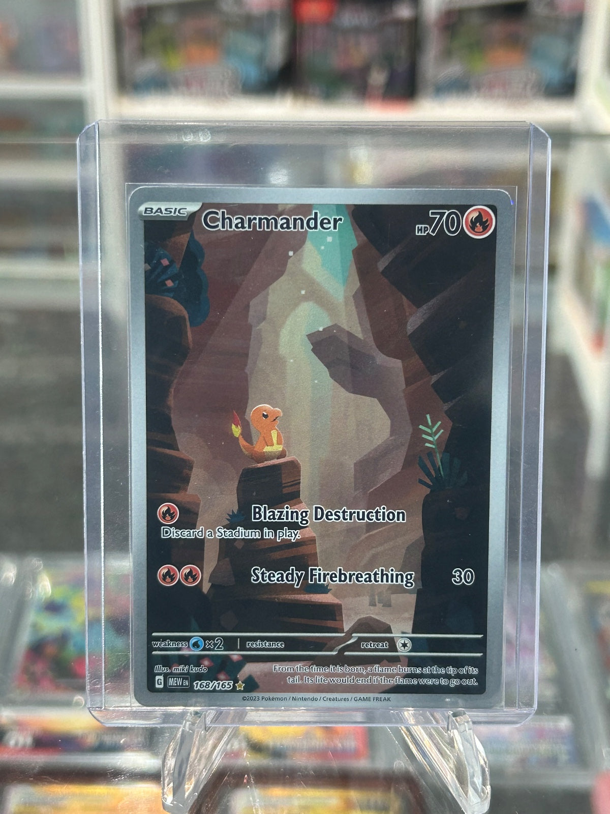 Charmander - Holo Illustration Rare SV: Scarlet & Violet 151 168/165 NM