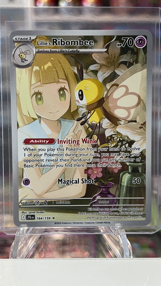Lillie's Ribombee Holo Illustration Rare SV09: Journey Together 164/159 NM