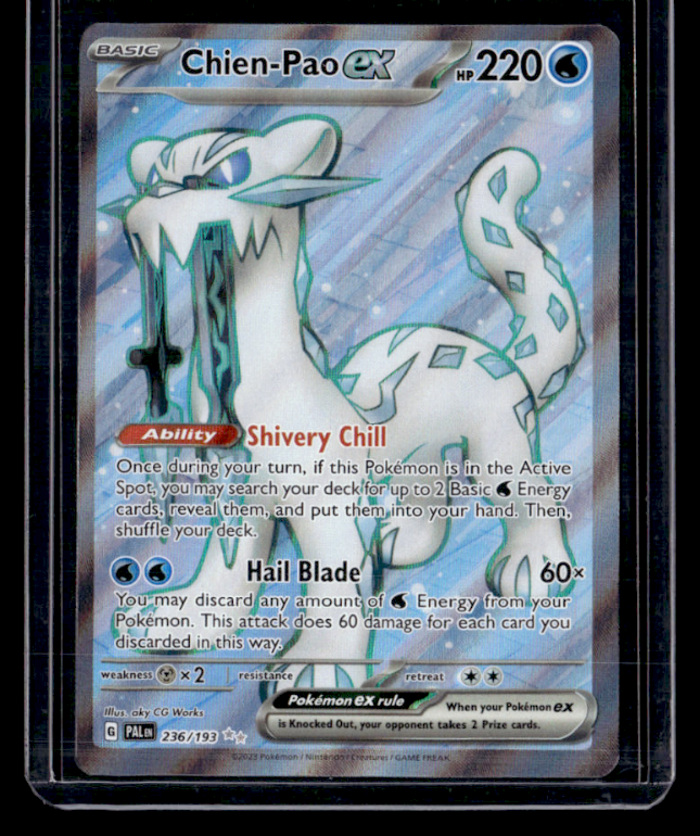 Chien Pao ex Holo Ultra Rare SV02 Paldea Evolved 236/193 NM
