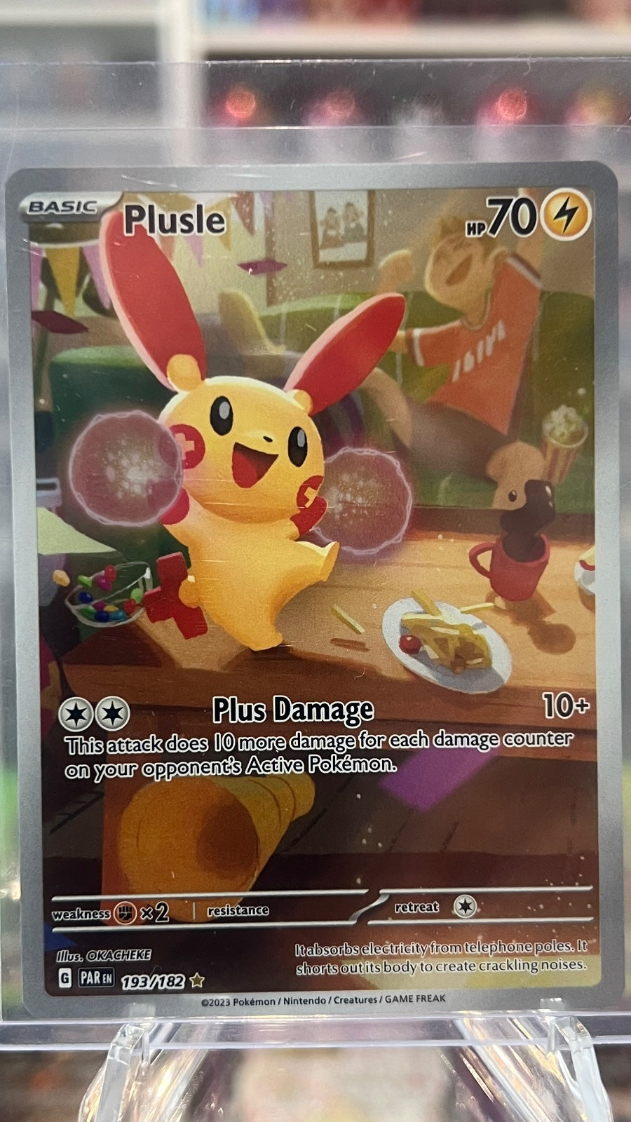 Plusle Holo Illustration Rare SV04: Paradox Rift 193/182 NM