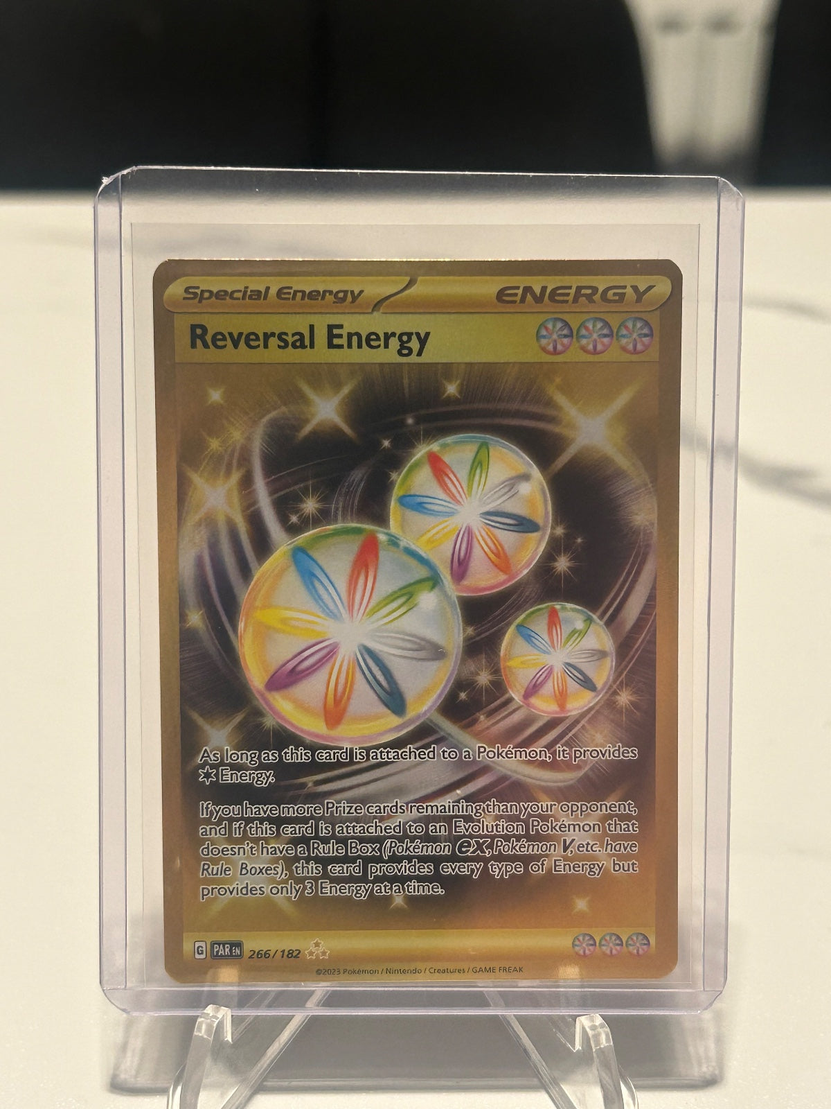Reversal Energy Holo Hyper Rare SV04: Paradox Rift 266/182 NM