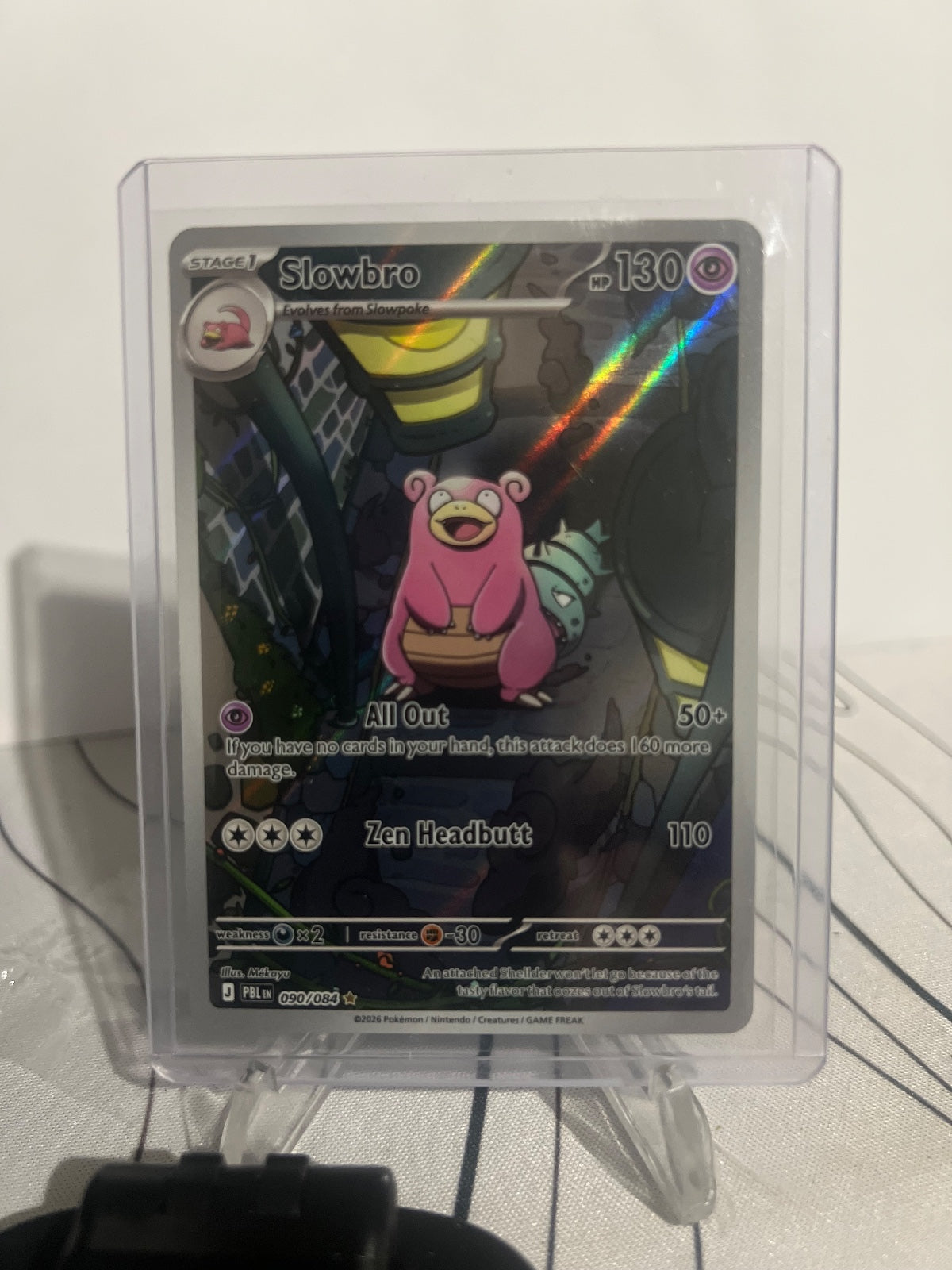 Slowbro Holo Illustration Rare ME05 Pitch Black 090/084 NM