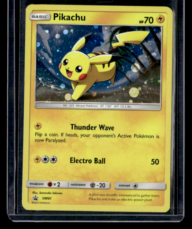 Pikachu Holo Promo SM Promos SM81 NM