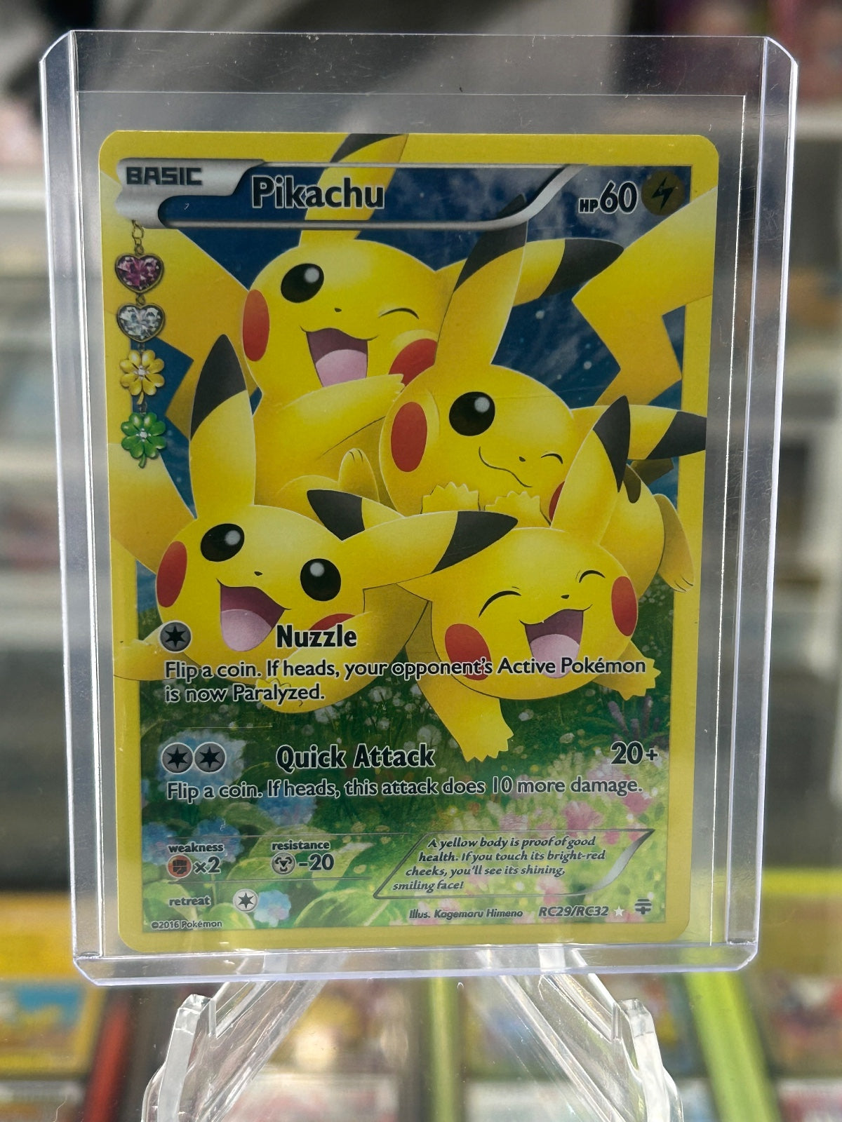 Pikachu (Full Art) Holo Ultra Rare Generations: Radiant Collection RC29/RC32 LP