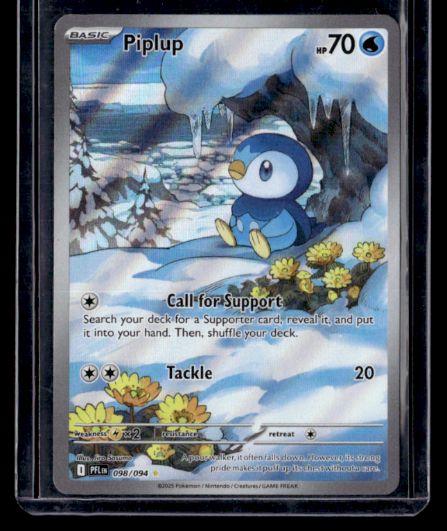 Piplup Holo Illustration Rare ME02: Phantasmal Flames 098/094 NM
