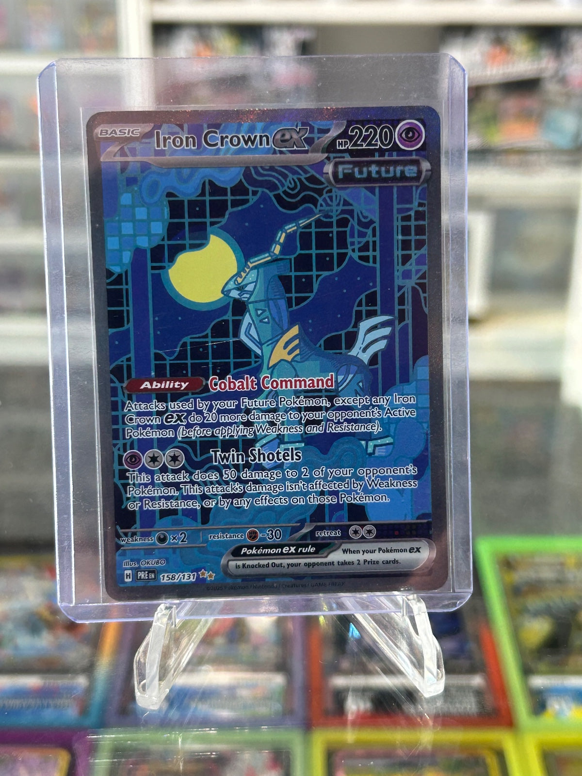 Iron Crown ex Holo Special Illustration Rare SV: Prismatic Evolutions 158/131 NM