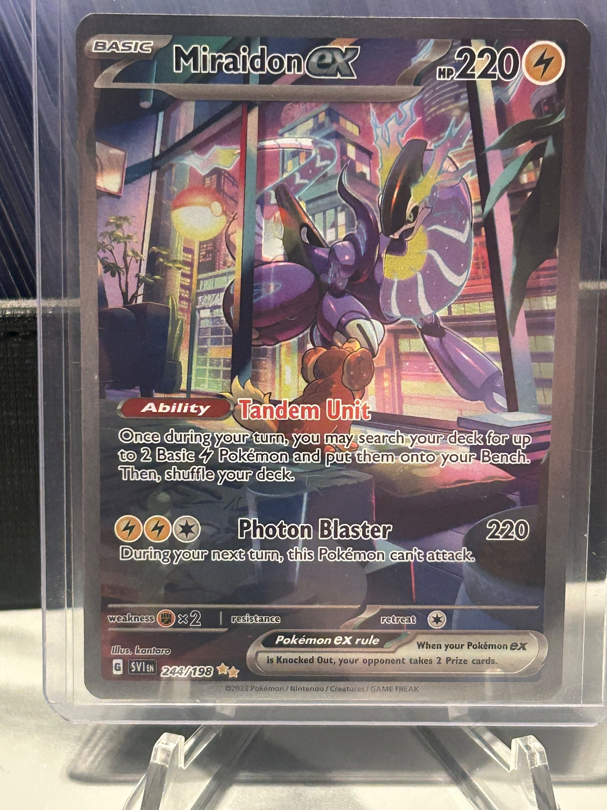 Miraidon ex Special Illustration Rare SV01: Scarlet & Violet Base Set 244/198 NM