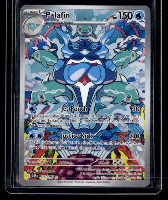 Palafin Holo Illustration Rare SV03 Obsidian Flames 200/197 NM