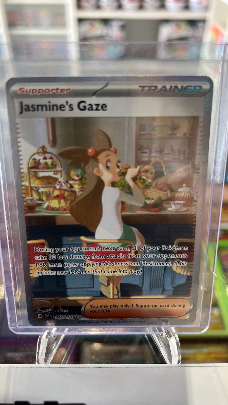 Jasmine's Gaze Holo Special Illustration Rare SV08: Surging Sparks 245/191 NM