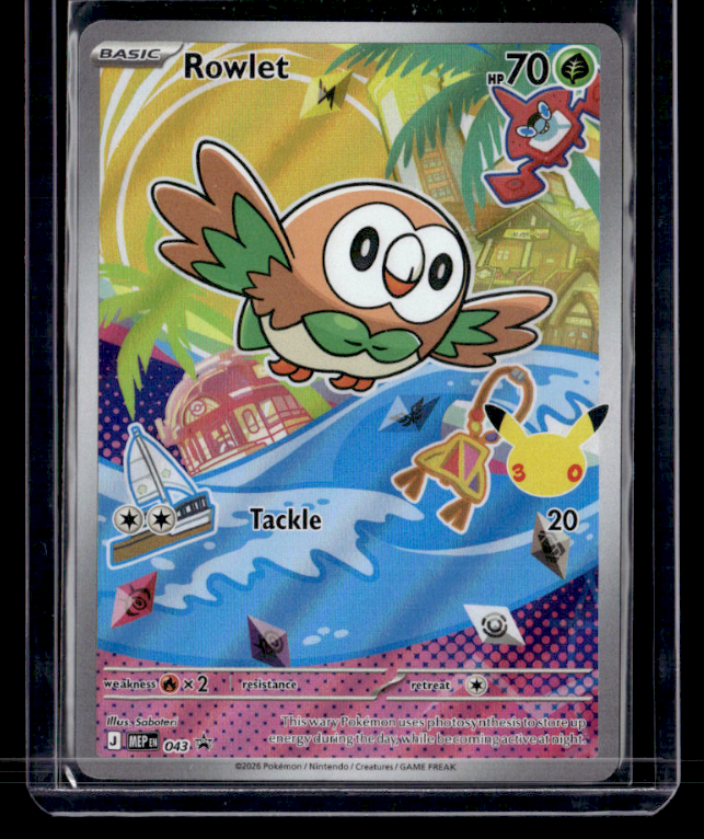 Rowlet Holo Promo ME: Mega Evolution Promo 043 NM