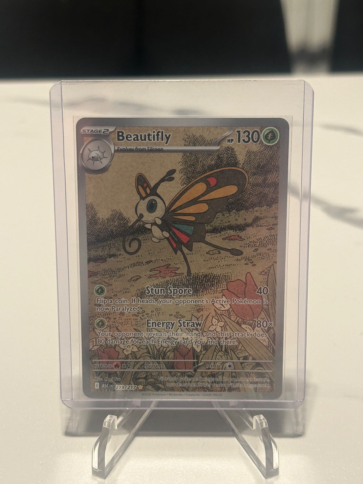Beautifly Holo Illustration Rare ME: Ascended Heroes 219/217 NM