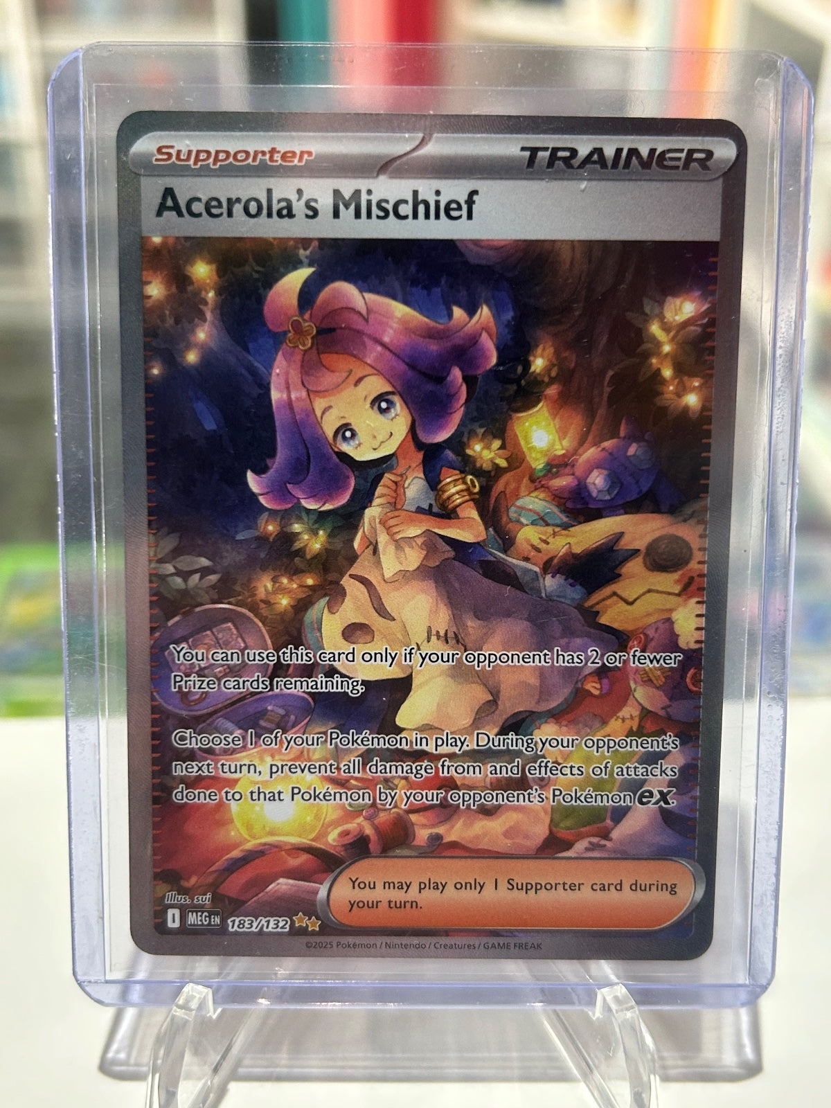 Acerola's Mischief Special Illustration Rare ME01: Mega Evolution 183/132 NM