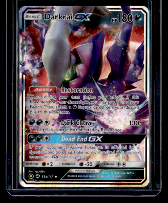 Darkrai GX Holo Ultra Rare SM - Burning Shadows 88/147 NM