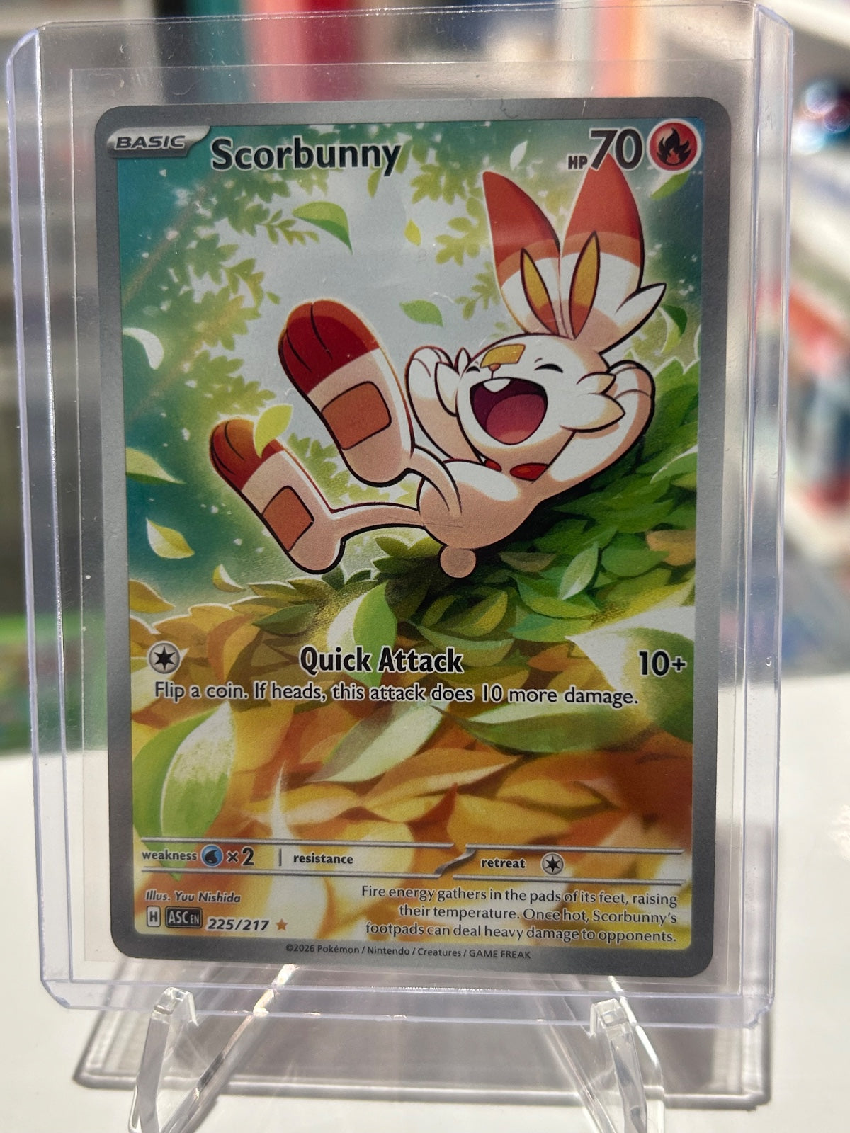 Scorbunny Holo Illustration Rare ME: Ascended Heroes 225/217 NM