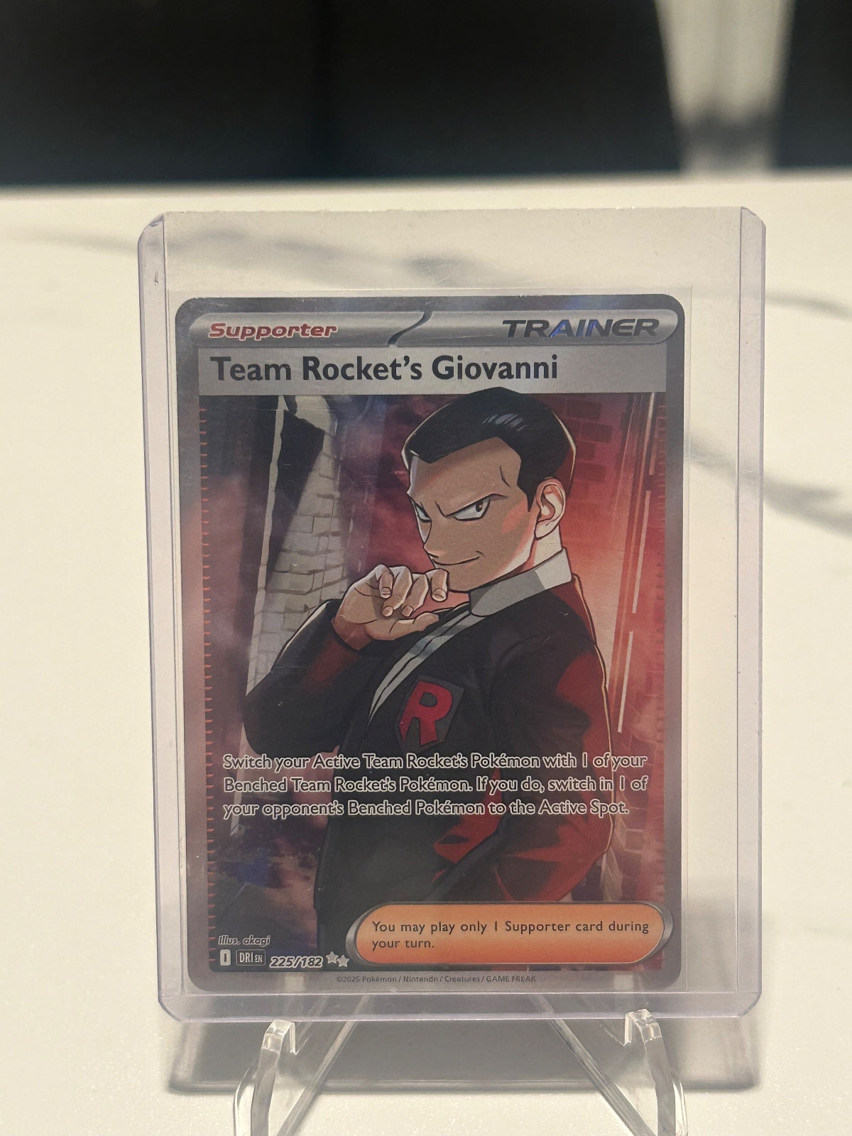 Team Rocket's Giovanni Holo Ultra Rare SV10: Destined Rivals 225/182 NM