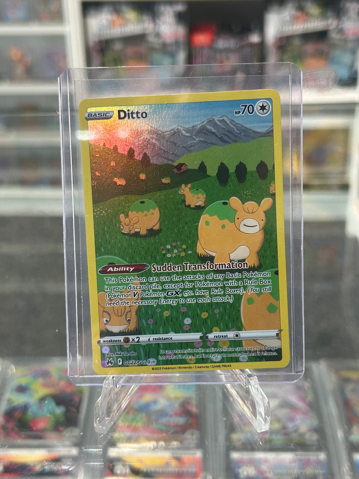 Ditto Holo Ultra Rare SWSH: Crown Zenith: Galarian Gallery GG22/GG70 NM