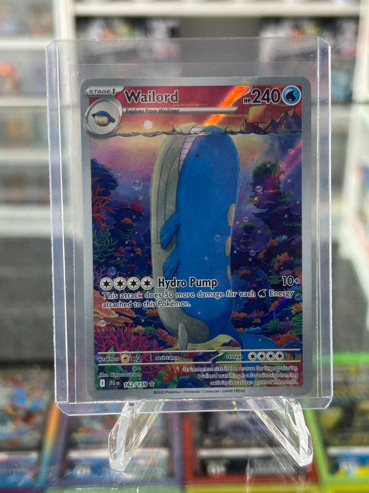 Wailord - Holo Illustration Rare SV09: Journey Together 162/159 NM