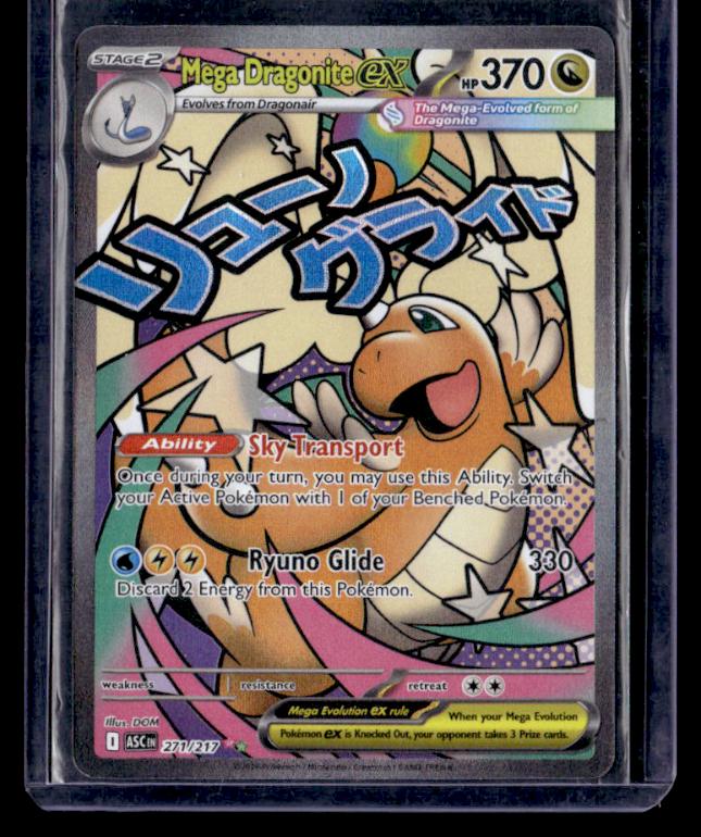 Mega Dragonite ex Holo Mega Attack Rare ME: Ascended Heroes 271/217 NM