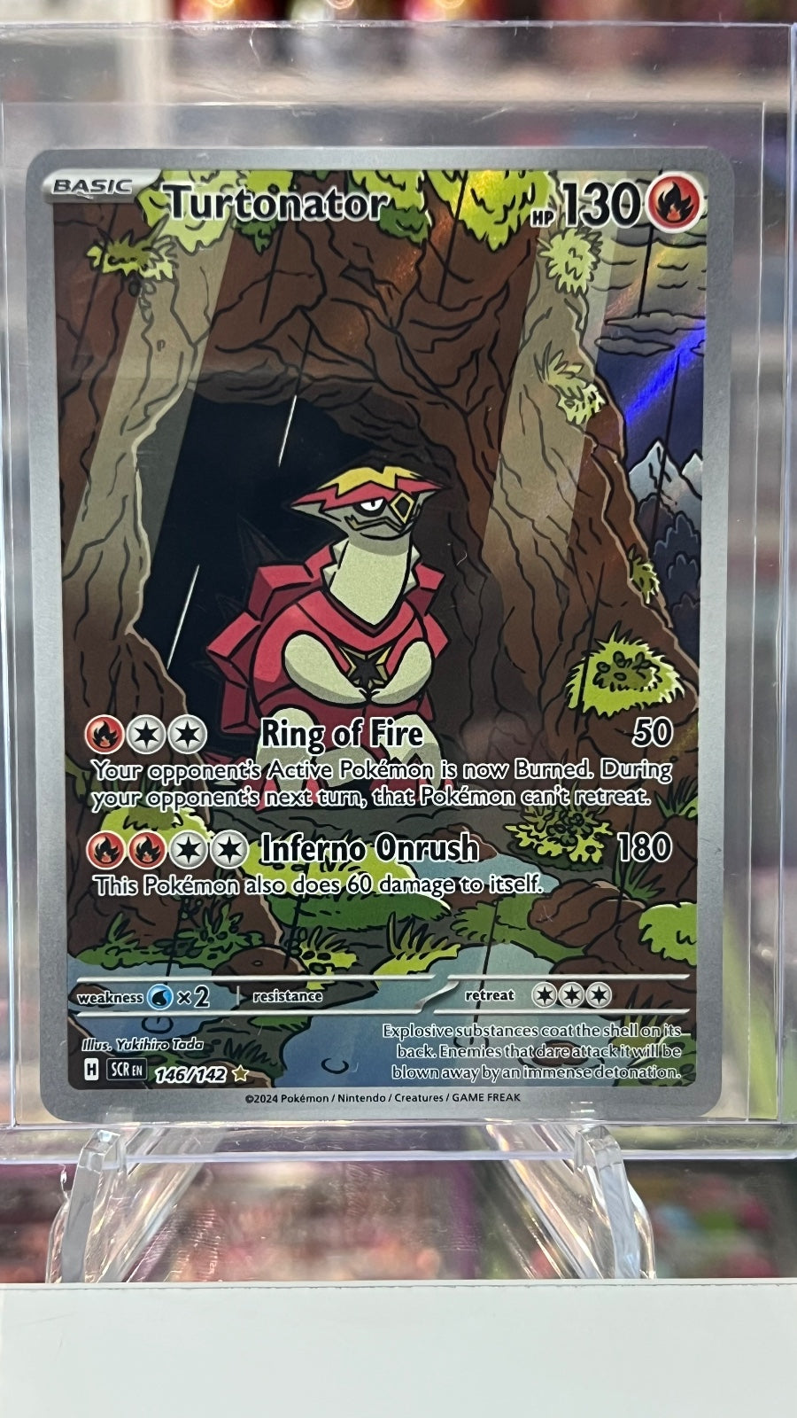 Turtonator Holo Illustration Rare SV07: Stellar Crown 146/142 NM