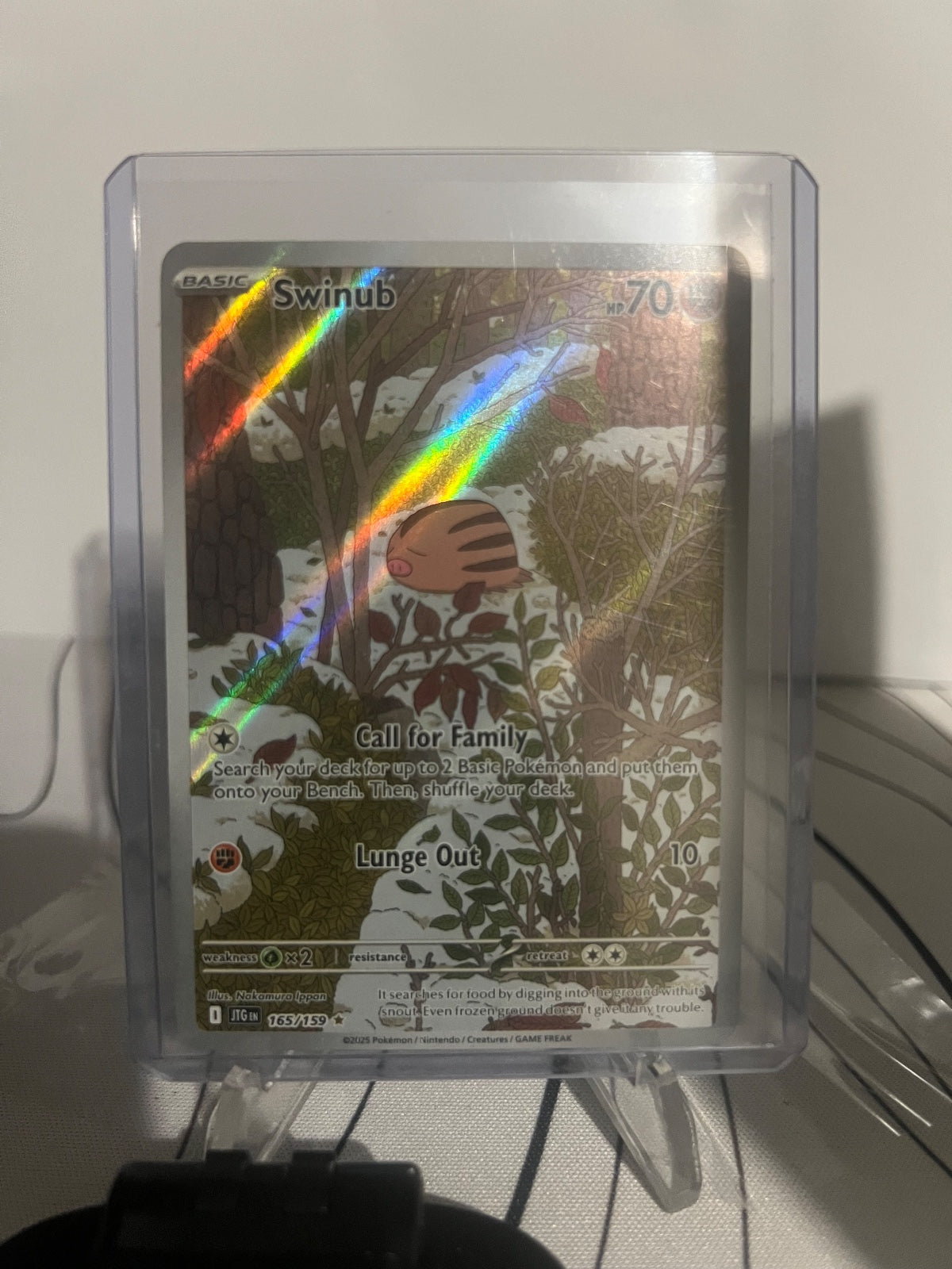 Swinub Holo Illustration Rare SV09: Journey Together 165/159 NM