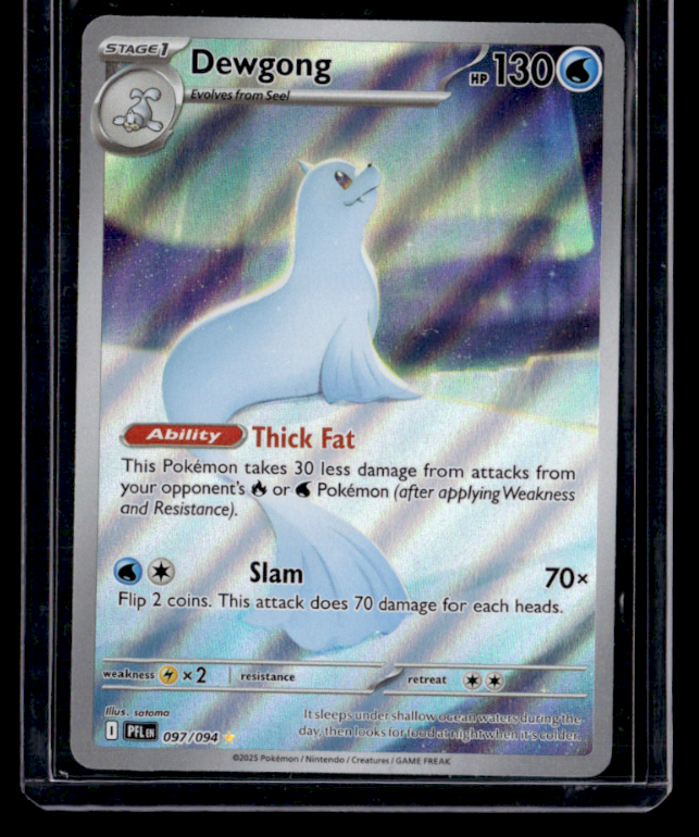 Dewgong Holo Illustration Rare ME02: Phantasmal Flames 097/094 NM
