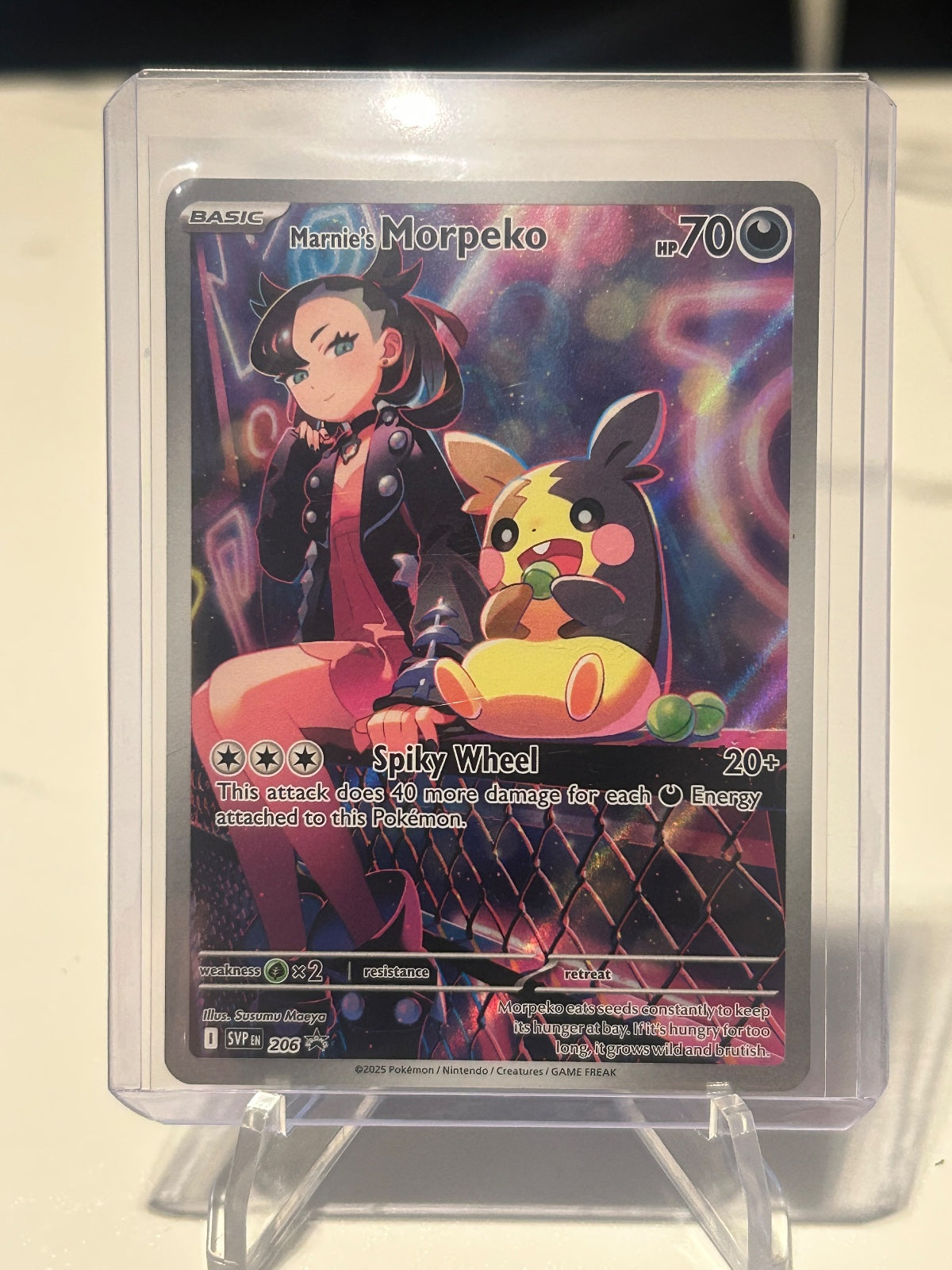 Marnie’s Morpeko Holo Rare SV: Scarlet & Violet Promo Cards 206 NM