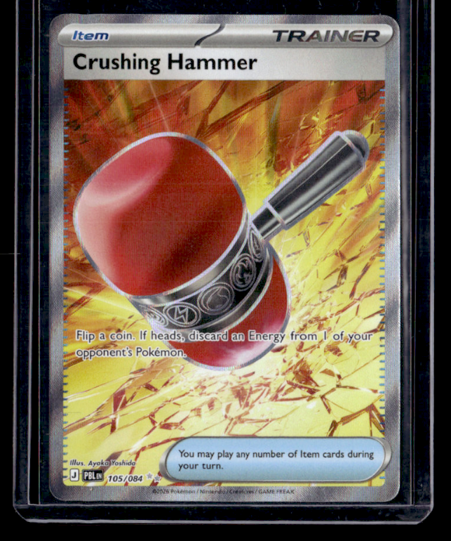 Crushing Hammer Holo Ultra Rare ME05: Pitch Black 105/084 NM