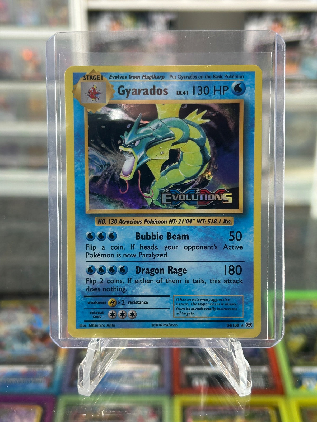 Gyarados (XY Evolutions Prerelease) Holo Promo XY Promos 34/108 NM
