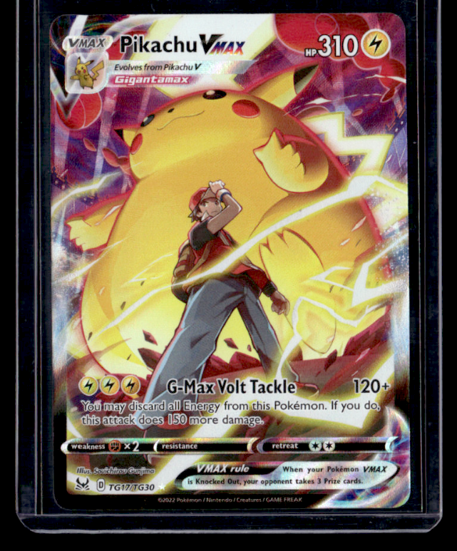 Pikachu VMAX Holo Ultra Rare SWSH11: Lost Origin Trainer Gallery TG17/TG30 NM