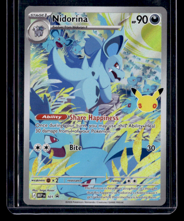 Nidorina (30th Celebration) Promo ME: Mega Evolution Promo 101 NM