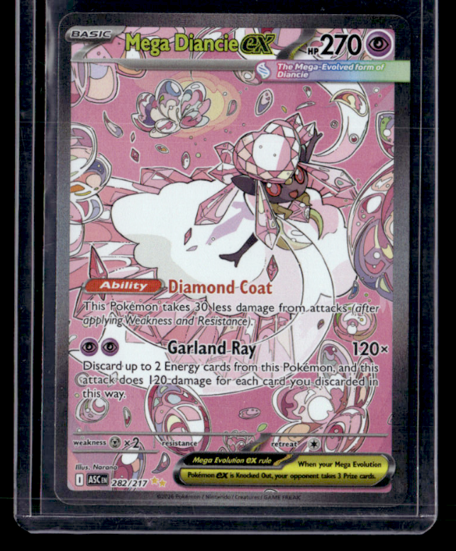 Mega Diancie ex Holo Special Illustration Rare ME: Ascended Heroes 282/217 NM