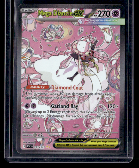 Mega Diancie ex Holo Special Illustration Rare ME: Ascended Heroes 282/217 NM