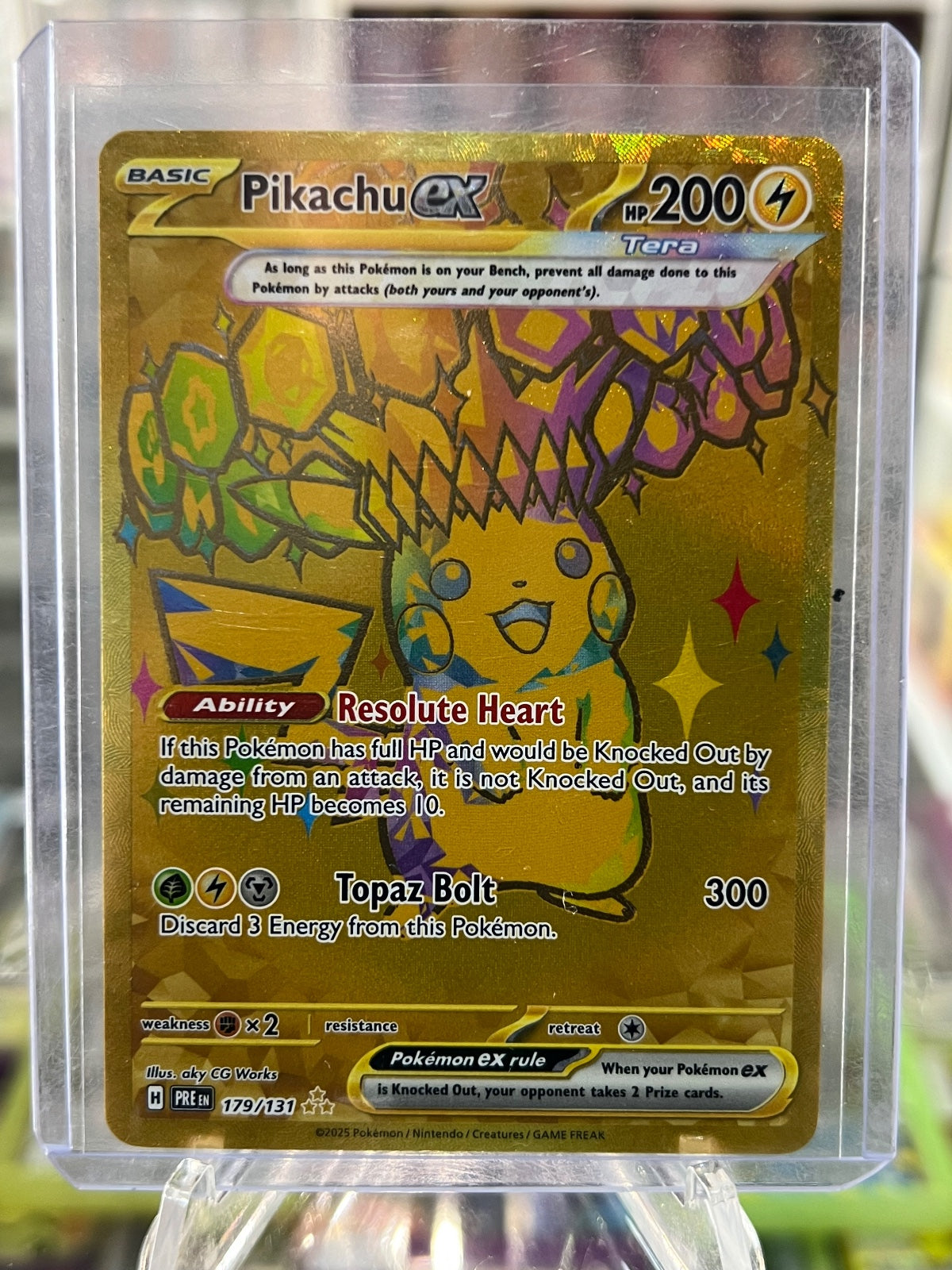 Pikachu ex Holo Hyper Rare SV: Prismatic Evolutions 179/131 NM