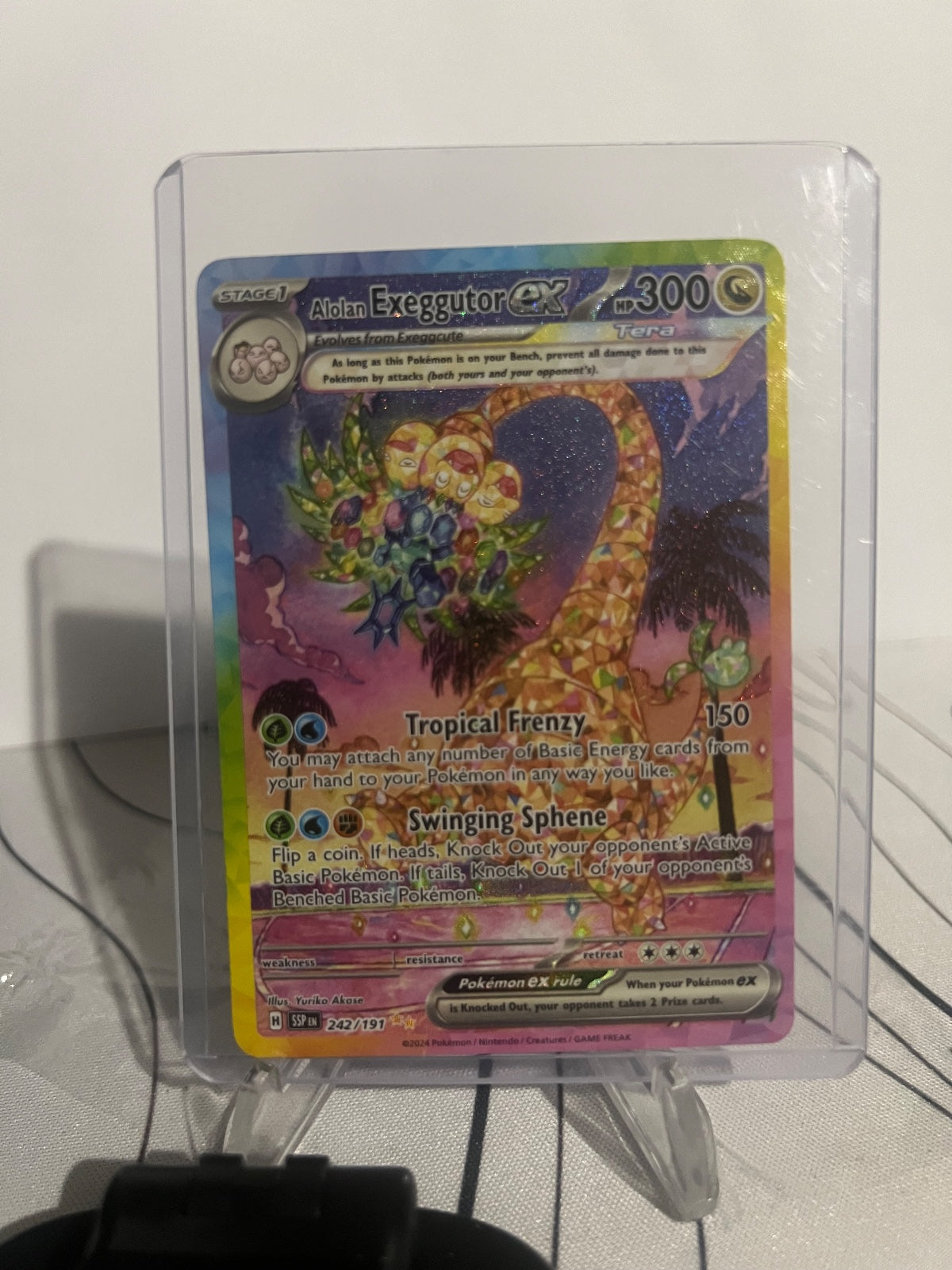 Alolan Exeggutor ex Holo Special Illustration Rare SV08 Surging Sparks 242/191