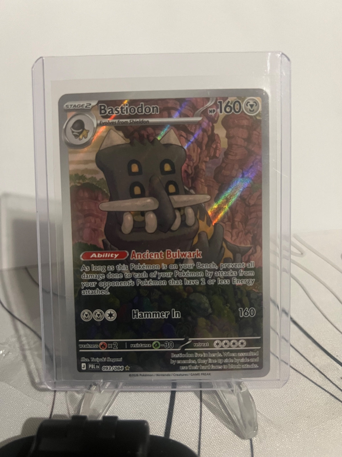 Bastiodon Holo Illustration Rare ME05: Pitch Black 093/084 NM