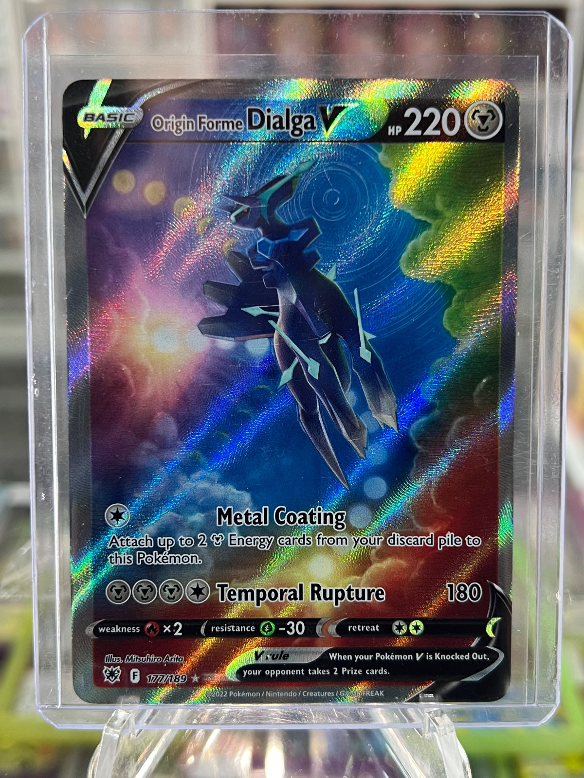 Origin Forme Dialga V (Alternate Full Art) Holo Ultra Rare SWSH10: Astral Radian