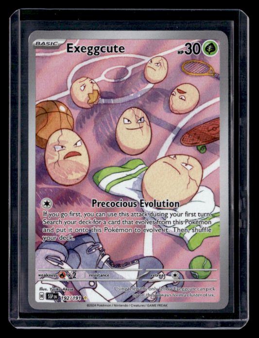 Exeggcute Holo Illustration Rare SV08: Surging Sparks 192/191 NM