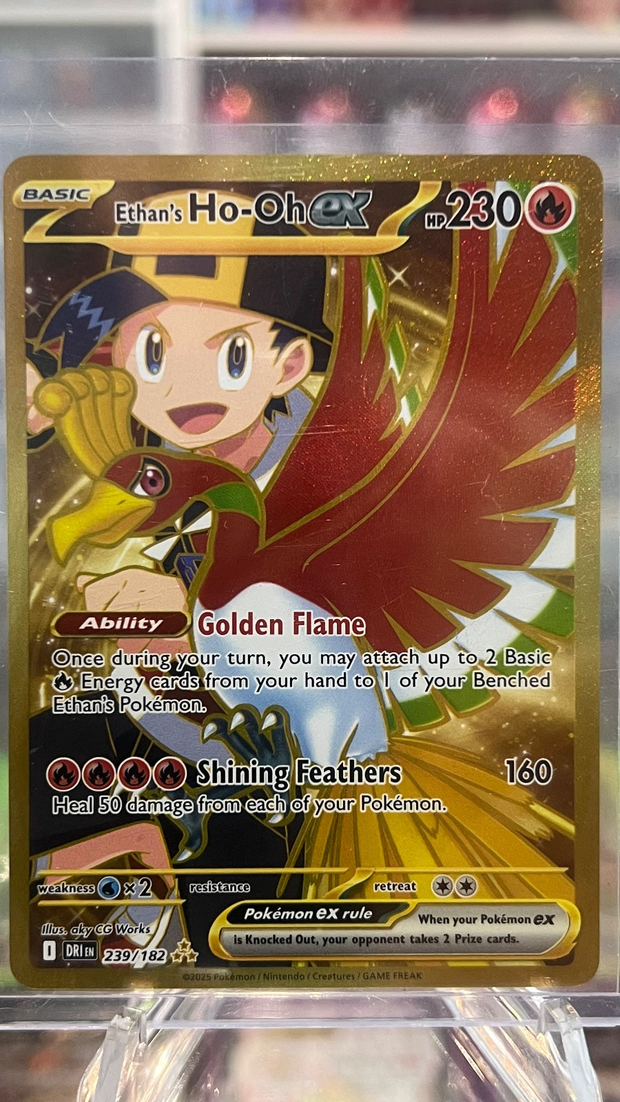 Ethan's Ho-Oh ex Holo Hyper Rare SV10: Destined Rivals 239/182 NM