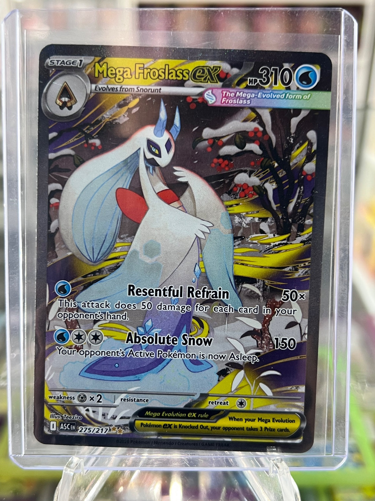 Mega Froslass ex Holo Special Illustration Rare ME: Ascended Heroes 275/217 NM