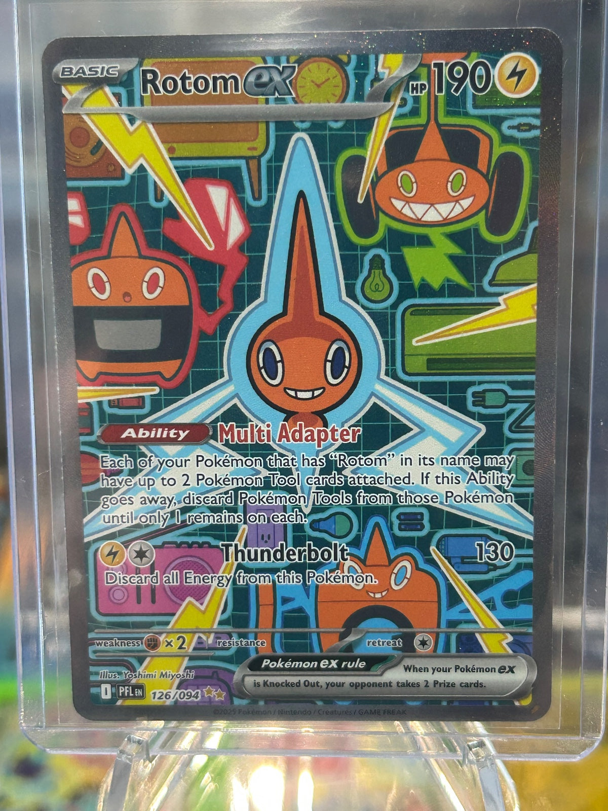 Rotom ex Holo Special Illustration Rare ME02: Phantasmal Flames 126/094 NM