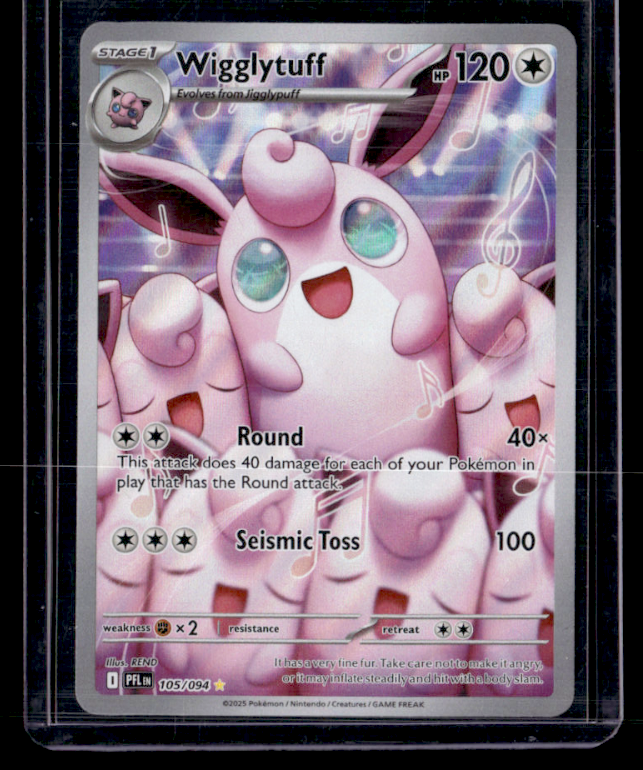 Wigglytuff Holo Illustration Rare ME02 Phantasmal Flames 105/094 NM