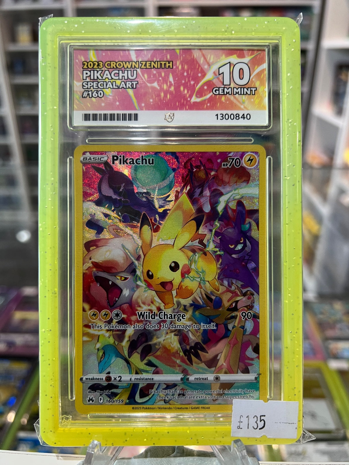 2023 CROWN ZENITH - PIKACHU - SPECIAL ART - #160 - ACE10
