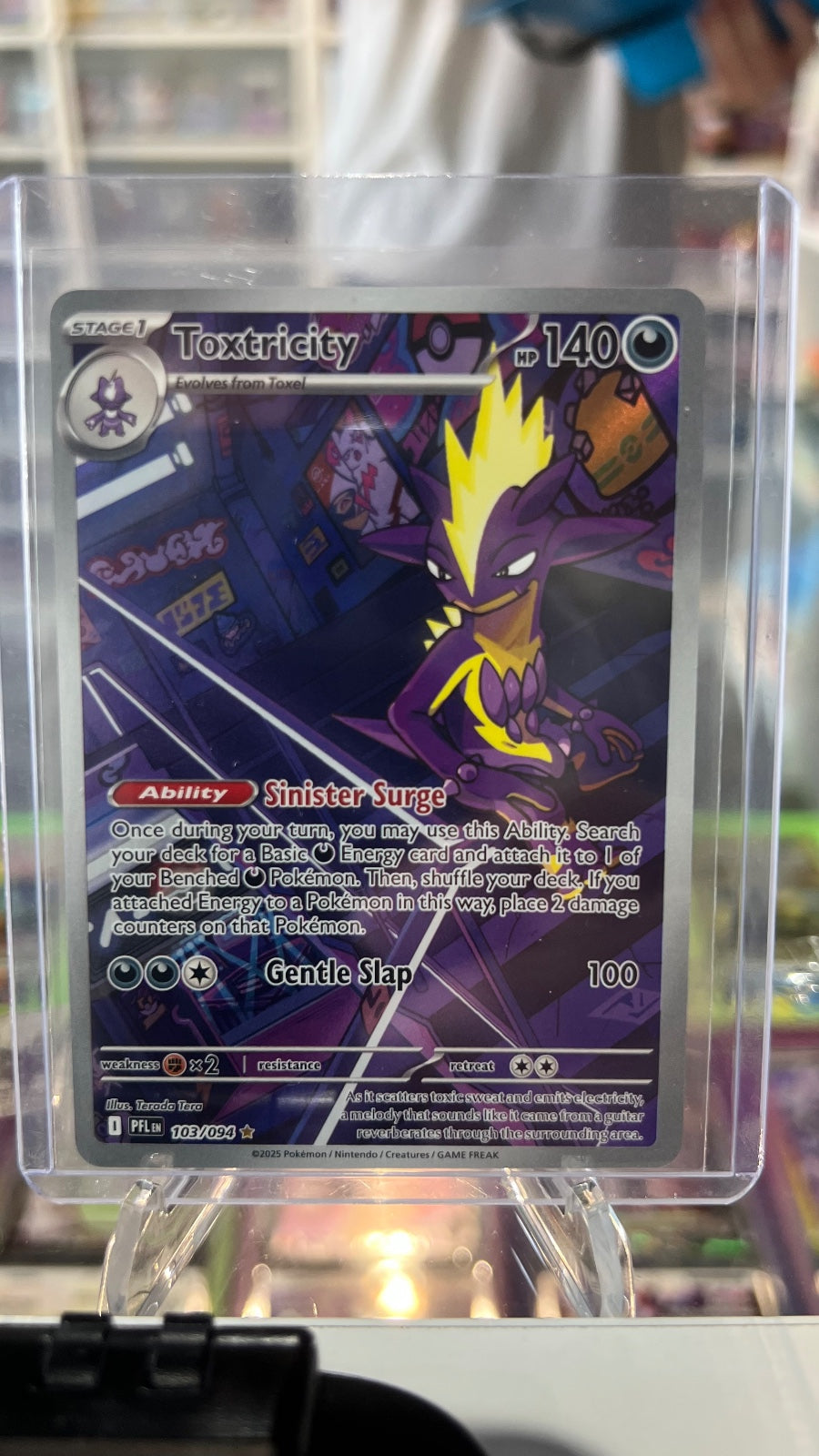 Toxtricity Holo Illustration Rare ME02: Phantasmal Flames 103/094 NM