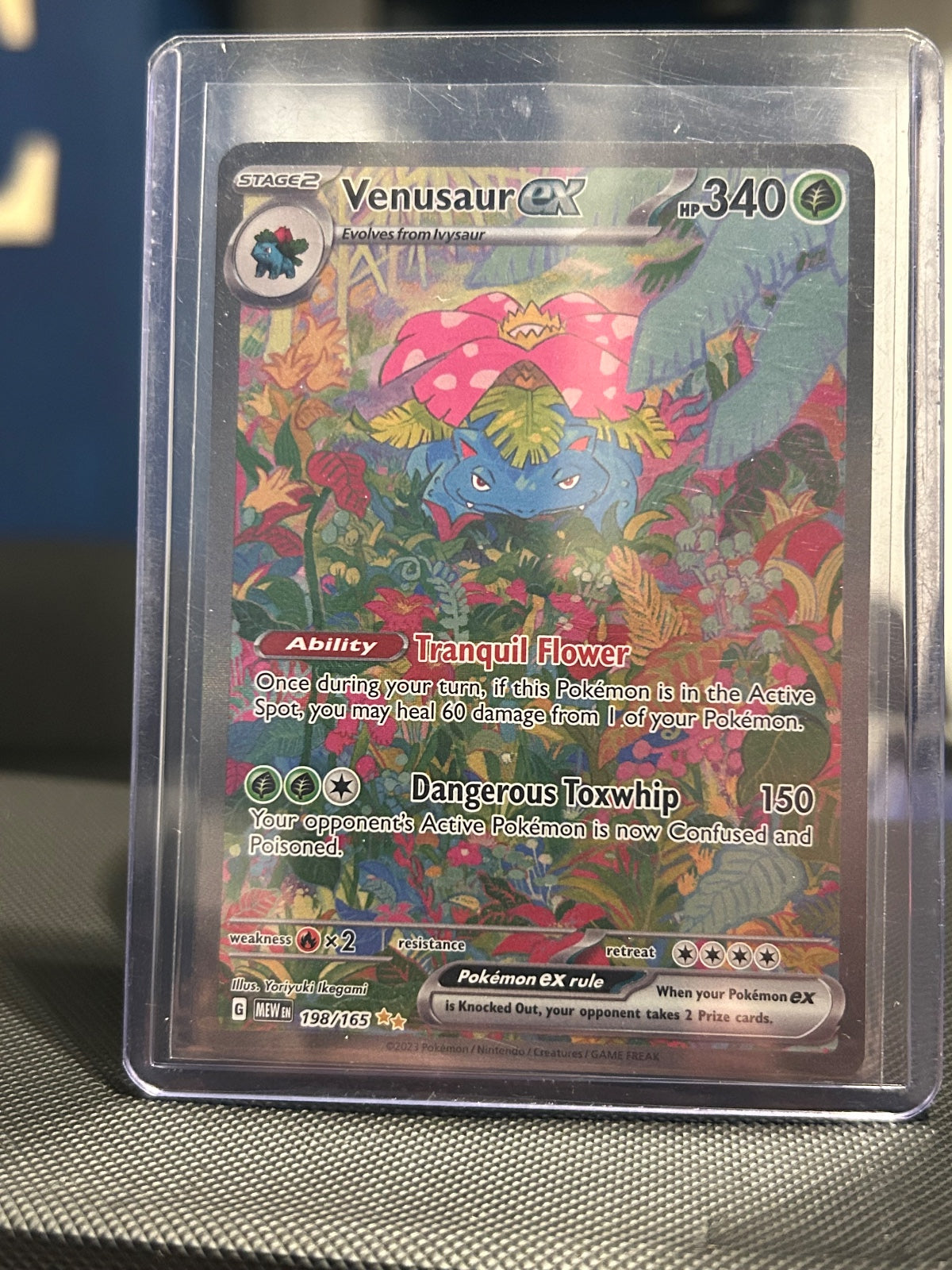 Venusaur ex - Holo Special Illustration Rare SV: Scarlet & Violet 151 198/165 NM