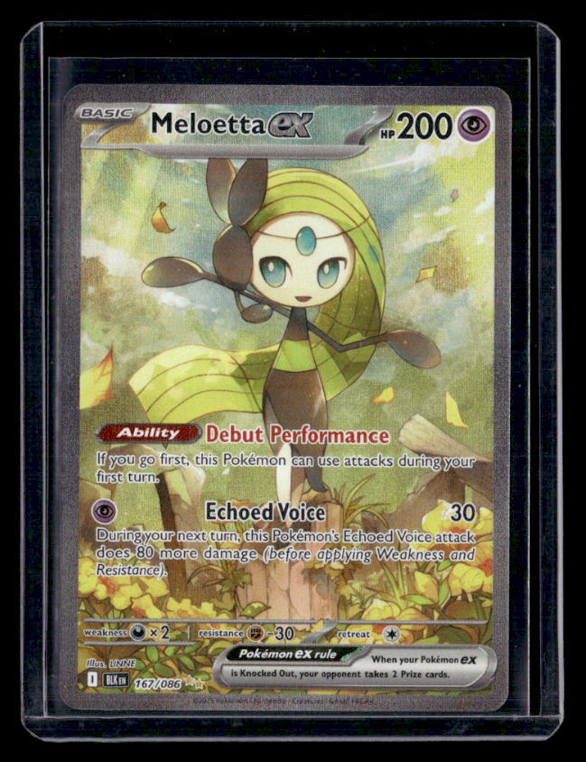 Meloetta ex Holo Special Illustration Rare SV Black Bolt 167/086 NM