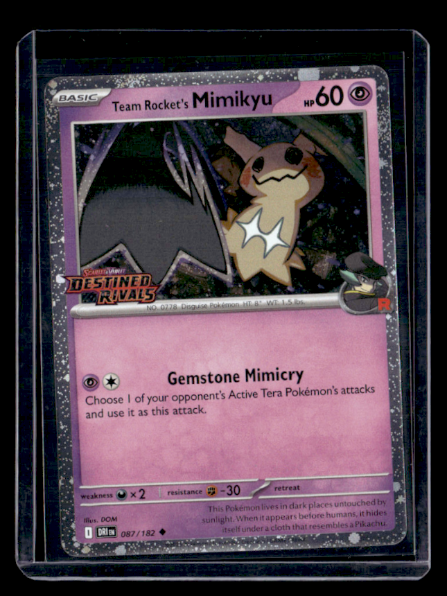 Team Rocket's Mimikyu (Prerelease) Miscellaneous Cards & Products 087/182 NM