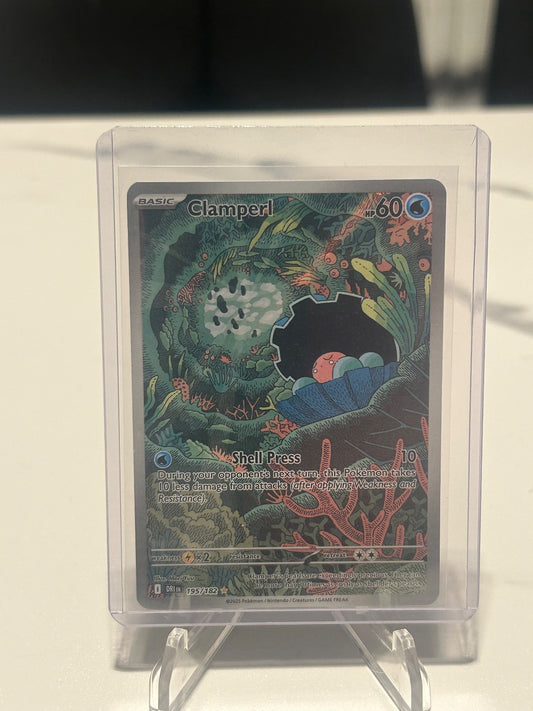 Clamperl - Holo Illustration Rare SV10: Destined Rivals 195/182 NM