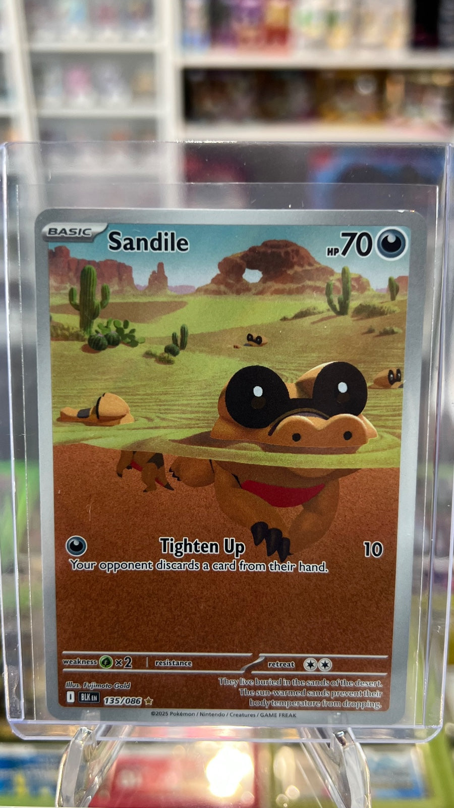Sandile Holo Illustration Rare SV: Black Bolt 135/086 NM